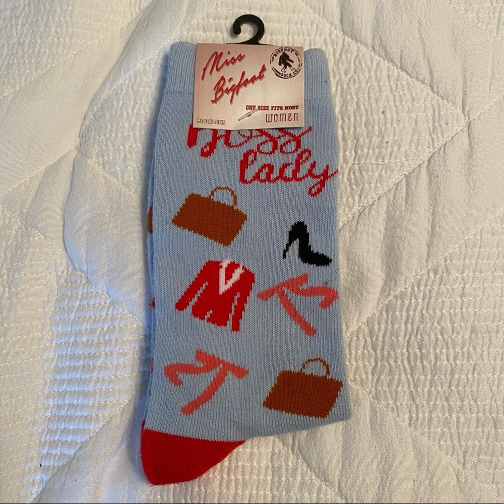 “Boss Lady” socks . Brand new w/tags